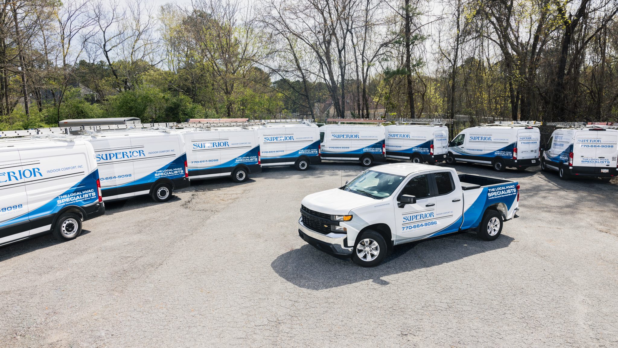 Company Fleet of Service Trucks